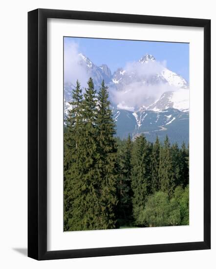 High Tatra Mountains from Tatranska Lomnica, Slovakia-Upperhall-Framed Photographic Print