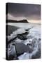 High Tide around the Broken Ledges on Kimmeridge Bay Shores, on the Jurassic Coast, Dorset, England-Adam Burton-Stretched Canvas