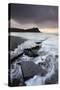 High Tide around the Broken Ledges on Kimmeridge Bay Shores, on the Jurassic Coast, Dorset, England-Adam Burton-Stretched Canvas