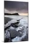 High Tide around the Broken Ledges on Kimmeridge Bay Shores, on the Jurassic Coast, Dorset, England-Adam Burton-Mounted Photographic Print