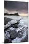 High Tide around the Broken Ledges on Kimmeridge Bay Shores, on the Jurassic Coast, Dorset, England-Adam Burton-Mounted Photographic Print