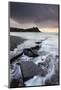 High Tide around the Broken Ledges on Kimmeridge Bay Shores, on the Jurassic Coast, Dorset, England-Adam Burton-Mounted Photographic Print