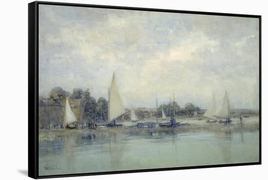 High Tide, Blakeney-Sir Walter Russell-Framed Stretched Canvas