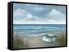 High Tide Boat-null-Framed Stretched Canvas