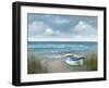 High Tide Boat-null-Framed Art Print