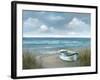 High Tide Boat-null-Framed Art Print