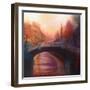 High Tide Twickenham Embankment  2020  (oil on canvas)-Lee Campbell-Framed Premium Giclee Print