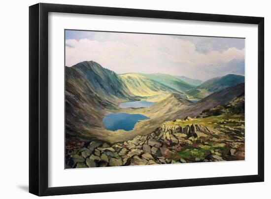 High Up In The Mountains-kirilstanchev-Framed Art Print