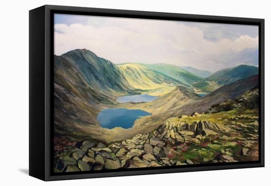 High Up In The Mountains-kirilstanchev-Framed Stretched Canvas