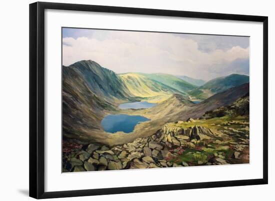 High Up In The Mountains-kirilstanchev-Framed Art Print