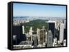 High View of Central Park and Upper Manhattan, New York City, New York, USA-Amanda Hall-Framed Stretched Canvas