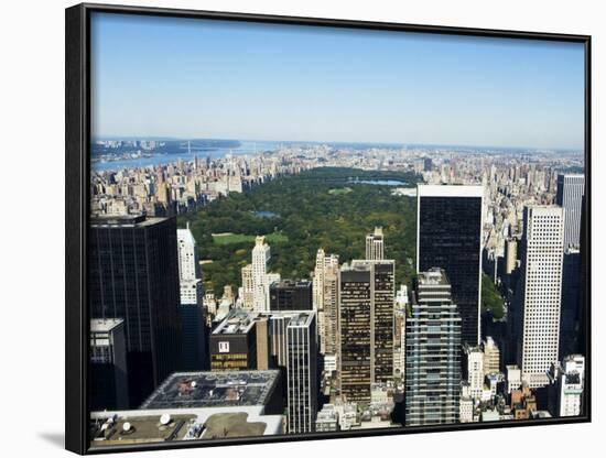 High View of Central Park and Upper Manhattan, New York City, New York, USA-Amanda Hall-Framed Photographic Print
