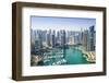 High View of Dubai Marina, Dubai, United Arab Emirates, Middle East-Fraser Hall-Framed Photographic Print