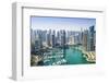 High View of Dubai Marina, Dubai, United Arab Emirates, Middle East-Fraser Hall-Framed Photographic Print