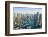 High View of Dubai Marina, Dubai, United Arab Emirates, Middle East-Fraser Hall-Framed Photographic Print