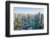 High View of Dubai Marina, Dubai, United Arab Emirates, Middle East-Fraser Hall-Framed Photographic Print