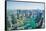 High view of Dubai Marina, Dubai, United Arab Emirates, Middle East-Fraser Hall-Framed Stretched Canvas