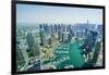 High view of Dubai Marina, Dubai, United Arab Emirates, Middle East-Fraser Hall-Framed Photographic Print