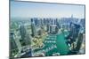 High view of Dubai Marina, Dubai, United Arab Emirates, Middle East-Fraser Hall-Mounted Photographic Print