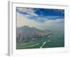 High View of the Hong Kong Island Skyline and Victoria Harbour, Hong Kong, China, Asia-Amanda Hall-Framed Photographic Print