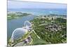 High View Overlooking Gardens by Bay Botanical Gardens with its Conservatories and Supertree Grove-Fraser Hall-Mounted Photographic Print