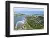 High View Overlooking Gardens by Bay Botanical Gardens with its Conservatories and Supertree Grove-Fraser Hall-Framed Photographic Print