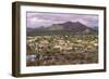 High Viewpoint of Arizona North Scottsdale,Cavecreek Community with Mountain in Background.-BCFC-Framed Photographic Print