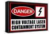 High Voltage Laser Containment System-null-Framed Stretched Canvas