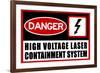 High Voltage Laser Containment System-null-Framed Art Print