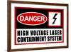 High Voltage Laser Containment System-null-Framed Art Print