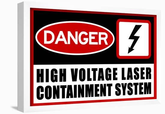 High Voltage Laser Containment System-null-Framed Poster