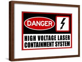 High Voltage Laser Containment System-null-Framed Poster