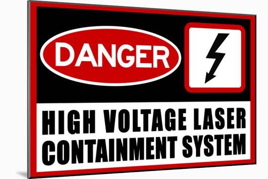 High Voltage Laser Containment System-null-Mounted Poster