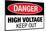 High Voltage Warning Keep Out Plastic Sign-null-Mounted Art Print