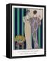 High-Waisted Clinging Gown-Georges Barbier-Framed Stretched Canvas