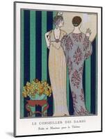 High-Waisted Clinging Gown-Georges Barbier-Mounted Photographic Print