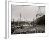 High Water at New Orleans, La., Levee, March 21, 1903-null-Framed Photo