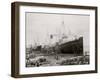 High Water at New Orleans, La., Levee, March 21, 1903-null-Framed Photo