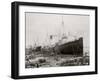 High Water at New Orleans, La., Levee, March 21, 1903-null-Framed Photo