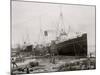 High Water at New Orleans, La., Levee, March 21, 1903-null-Mounted Photo