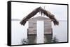 High Water Floods Lakeside Cabanas, Climate Change, Lago Peten Itza, Guatemala, Central America-Colin Brynn-Framed Stretched Canvas