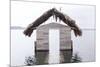 High Water Floods Lakeside Cabanas, Climate Change, Lago Peten Itza, Guatemala, Central America-Colin Brynn-Mounted Photographic Print