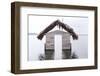 High Water Floods Lakeside Cabanas, Climate Change, Lago Peten Itza, Guatemala, Central America-Colin Brynn-Framed Photographic Print