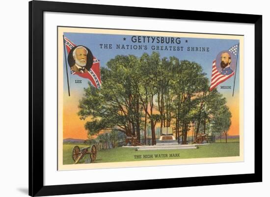 High Water Mark, Gettysburg, Pennsylvania-null-Framed Premium Giclee Print