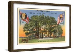 High Water Mark, Gettysburg, Pennsylvania-null-Framed Art Print