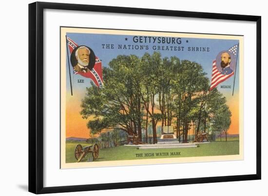 High Water Mark, Gettysburg, Pennsylvania-null-Framed Art Print