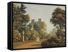 Higham House in Woodford-John Varley-Framed Stretched Canvas