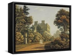Higham House in Woodford-John Varley-Framed Stretched Canvas
