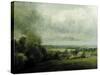 Higham Village am Flusse Stour, c.1804-John Constable-Stretched Canvas