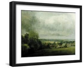 Higham Village am Flusse Stour, c.1804-John Constable-Framed Giclee Print